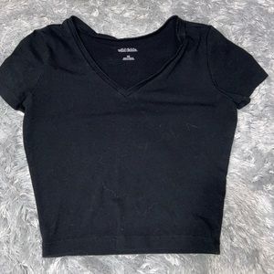 V-Neck Cropped Tee